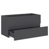 2 Piece Bathroom Furniture Set Grey Chipboard