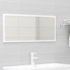 2 Piece Bathroom Furniture Set High Gloss White Chipboard