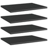 alt="Bookshelf Boards 4 pcs High Gloss Black 40x30x1.5 cm Chipboard"