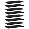 alt="Bookshelf Boards 8 pcs Black 60x30x1.5 cm Chipboard"
