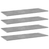 alt="Bookshelf Boards 4 pcs Concrete Grey 100x40x1.5 cm Chipboard""