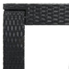 5 Piece Outdoor Bar Set with Cushions Poly Rattan Black