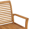 Garden Bench with Anthracite Cushion 112 cm Solid Teak Wood