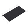 Garden Bench with Anthracite Cushion 112 cm Solid Teak Wood