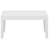 4 Piece Garden Lounge Set with Cushions Plastic White