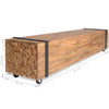 TV Stand 110x30x32.5 cm Solid Teak Wood