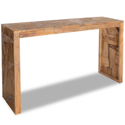 alt="Console Table 110x35x75 cm Solid Teak Wood"