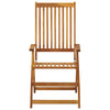 Garden Reclining Chairs 4 pcs with Cushions Solid Acacia Wood
