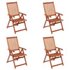 alt="Folding Garden Chairs 4 pcs Solid Acacia Wood"