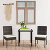 alt="3 Piece Garden Dining Set Poly Rattan Black""