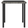 5 Piece Garden Dining Set Poly Rattan Grey