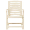 Garden Chairs 2 pcs Plastic White