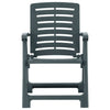 Garden Chairs 2 pcs Plastic Green