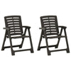 alt="Garden Chairs 2 pcs Plastic Anthracite"