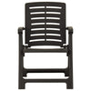 Garden Chairs 2 pcs Plastic Anthracite