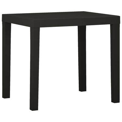 alt="Garden Table Anthracite 79x65x72 cm Plastic"