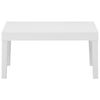 2 Piece Garden Lounge Set with Cushions Plastic White