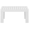 2 Piece Garden Lounge Set with Cushions Plastic White