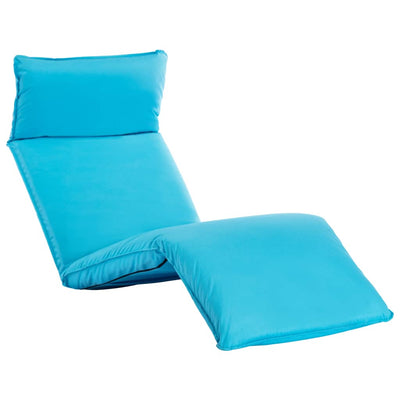 alt="Foldable Sunlounger Oxford Fabric Blue"