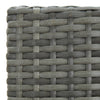 5 Piece Garden Bar Set with Cushions Grey