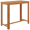 5 Piece Garden Bar Set with Cushions Brown