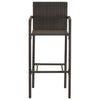 5 Piece Garden Bar Set Brown