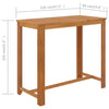 5 Piece Garden Bar Set Brown
