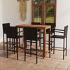 alt="7 Piece Garden Bar Set Brown"