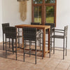 alt="7 Piece Garden Bar Set Grey"