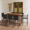 alt="9 Piece Garden Bar Set Grey"