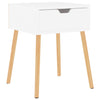 Bedside Cabinet High Gloss White 40x40x56 cm Chipboard