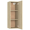 TV Cabinets 2 pcs Sonoma Oak 30.5x30x90 cm Chipboard