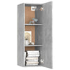 TV Cabinets 2 pcs Concrete Grey 30.5x30x90 cm Chipboard