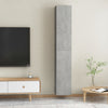 TV Cabinets 2 pcs Concrete Grey 30.5x30x90 cm Chipboard