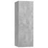 TV Cabinets 2 pcs Concrete Grey 30.5x30x90 cm Chipboard
