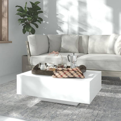 alt="803380 vidaXL Coffee Table White 85x55x31 cm Chipboard"