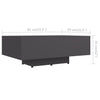 Coffee Table Grey 85x55x31 cm Chipboard