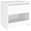 Bedside Cabinet White 40x30x39 cm Chipboard