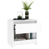 Bedside Cabinet White 40x30x39 cm Chipboard