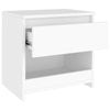 Bedside Cabinet White 40x30x39 cm Chipboard