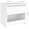Bedside Cabinet White 40x30x39 cm Chipboard