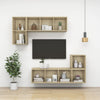 Wall Cabinets 4 pcs Sonoma Oak 37x37x37 cm Chipboard