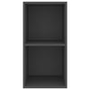 Wall-mounted TV Cabinet Grey 37x37x72 cm Chipboard