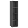 Wall-mounted TV Cabinet Grey 37x37x142.5 cm Chipboard