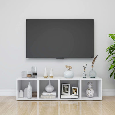 alt="TV Cabinets 4 pcs White 37x35x37 cm Chipboard"