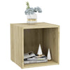 TV Cabinets 4 pcs Sonoma Oak 37x35x37 cm Chipboard