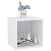 TV Cabinets 4 pcs High Gloss White 37x35x37 cm Chipboard