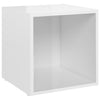 TV Cabinets 4 pcs High Gloss White 37x35x37 cm Chipboard