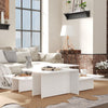 alt="Coffee Tables 2 pcs White 111.5x50x33 cm Chipboard"