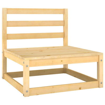 alt="Garden Middle Sofa Solid Pinewood"